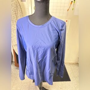 {Outdoor Voices} SplashKnit Rashguard Long Sleeve in Dark Sky -‎ XL - NWT